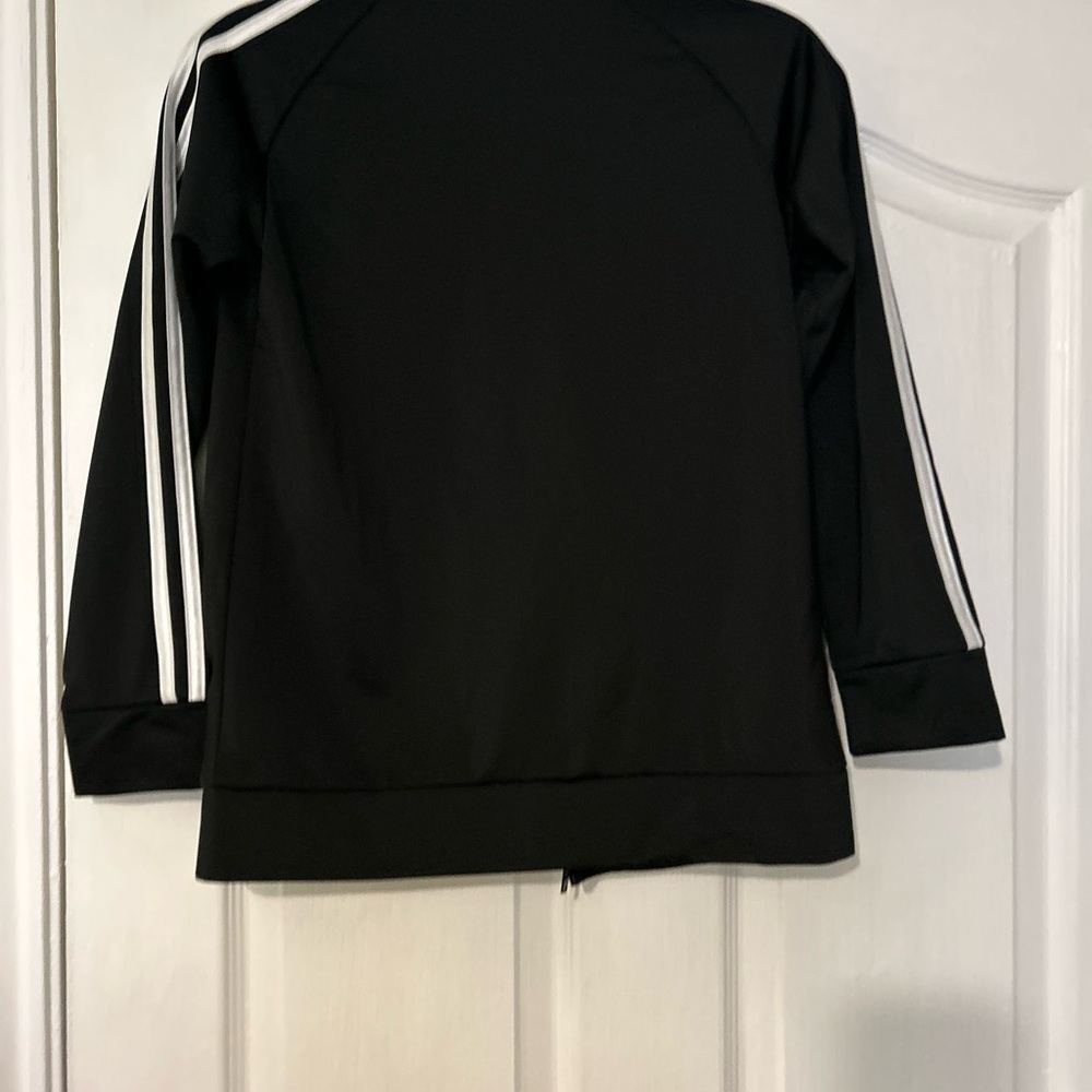 Adidas unisex Athletic Sport Tricot Bomber Jacket, Black Big Kid M 10/12 - Picture 10 of 11